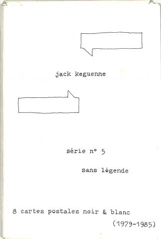 Jack Keguenne - série n° 5 sans légende - 8 cartes postales noir & blanc (1979 - 1985) (59/600)