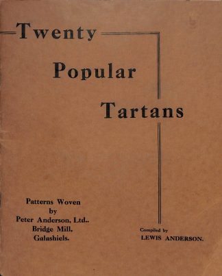 Twenty Popular Tartans Compiled by Lewis Anderson