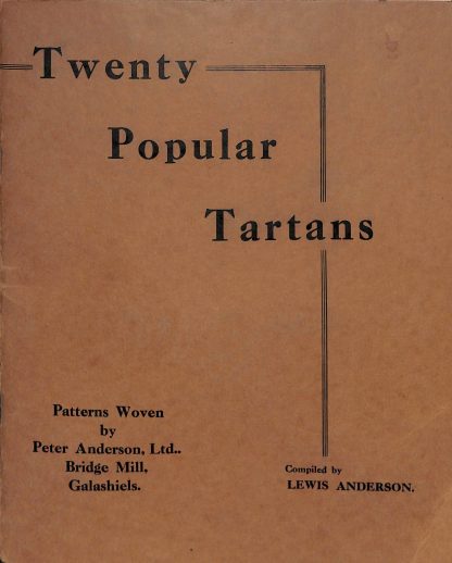 Twenty Popular Tartans Compiled by Lewis Anderson