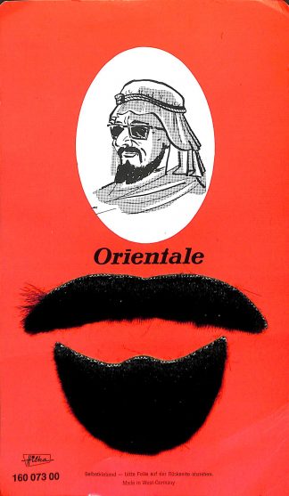 Strange "Orientale" stick-on mustache