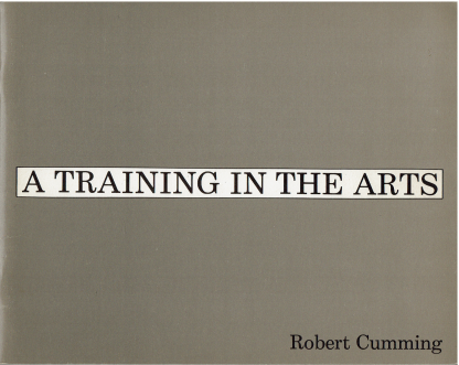 Robert Cumming: a training in the arts – 1972