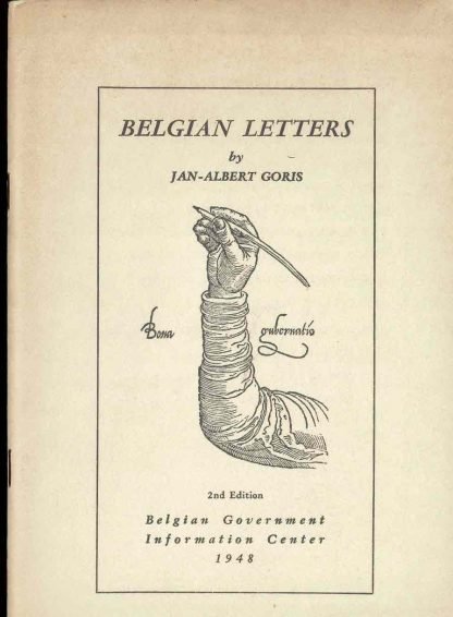 Belgian letters by Jan-Albert Goris-  2nd edition 1948