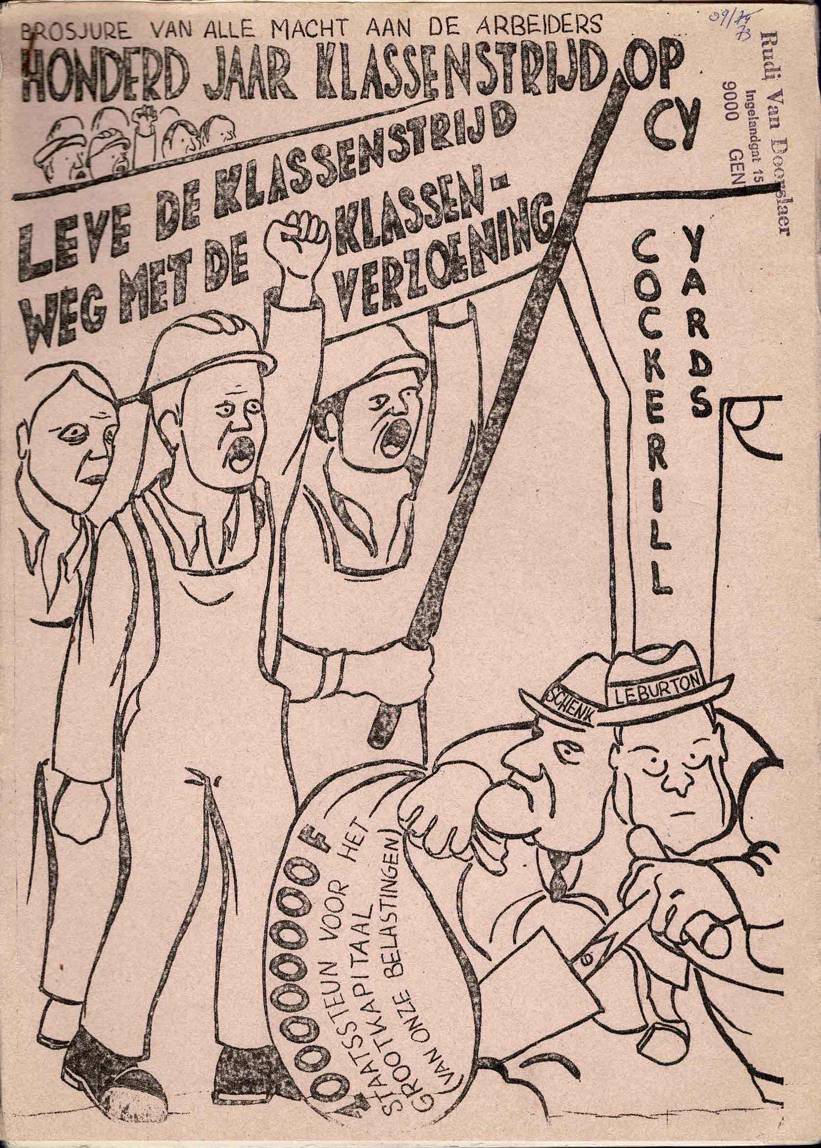 Brosjure van alle macht aan de arbeiders: Honderd jaar klassenstrijd op Cockerill Yards