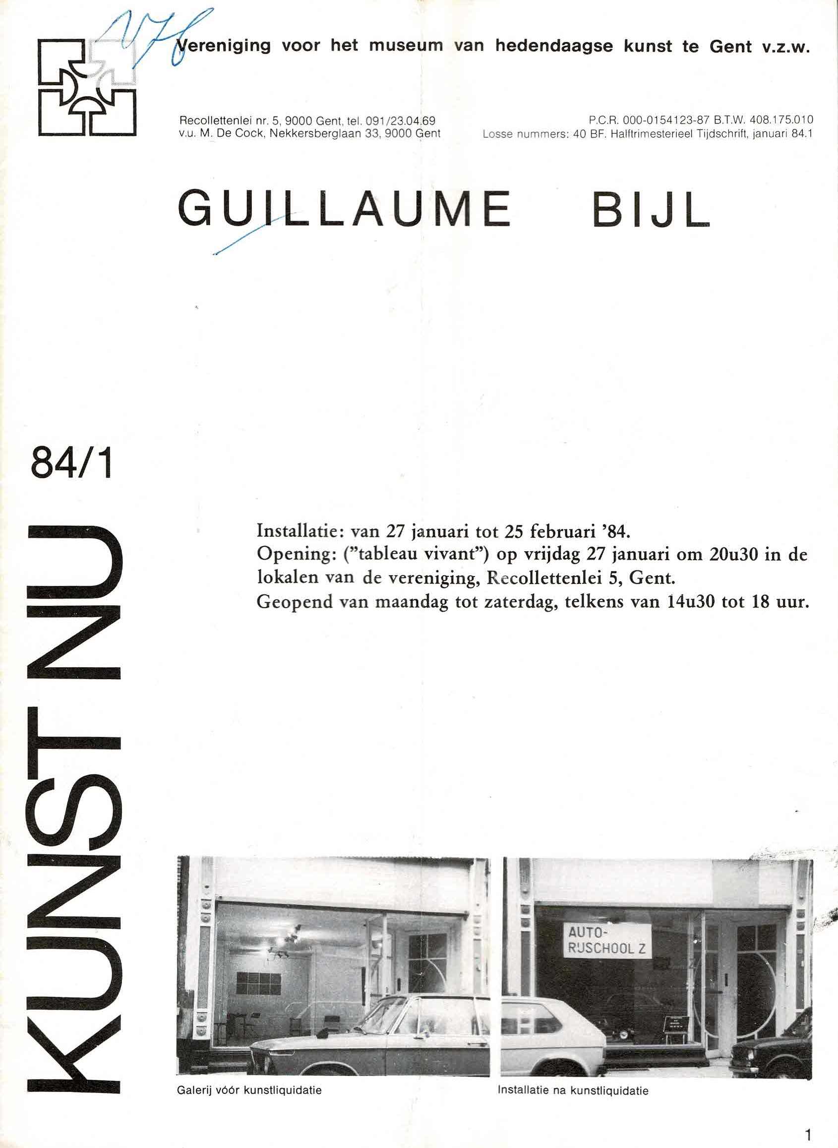 Kunst nu 84/1: Guillaume Bijl