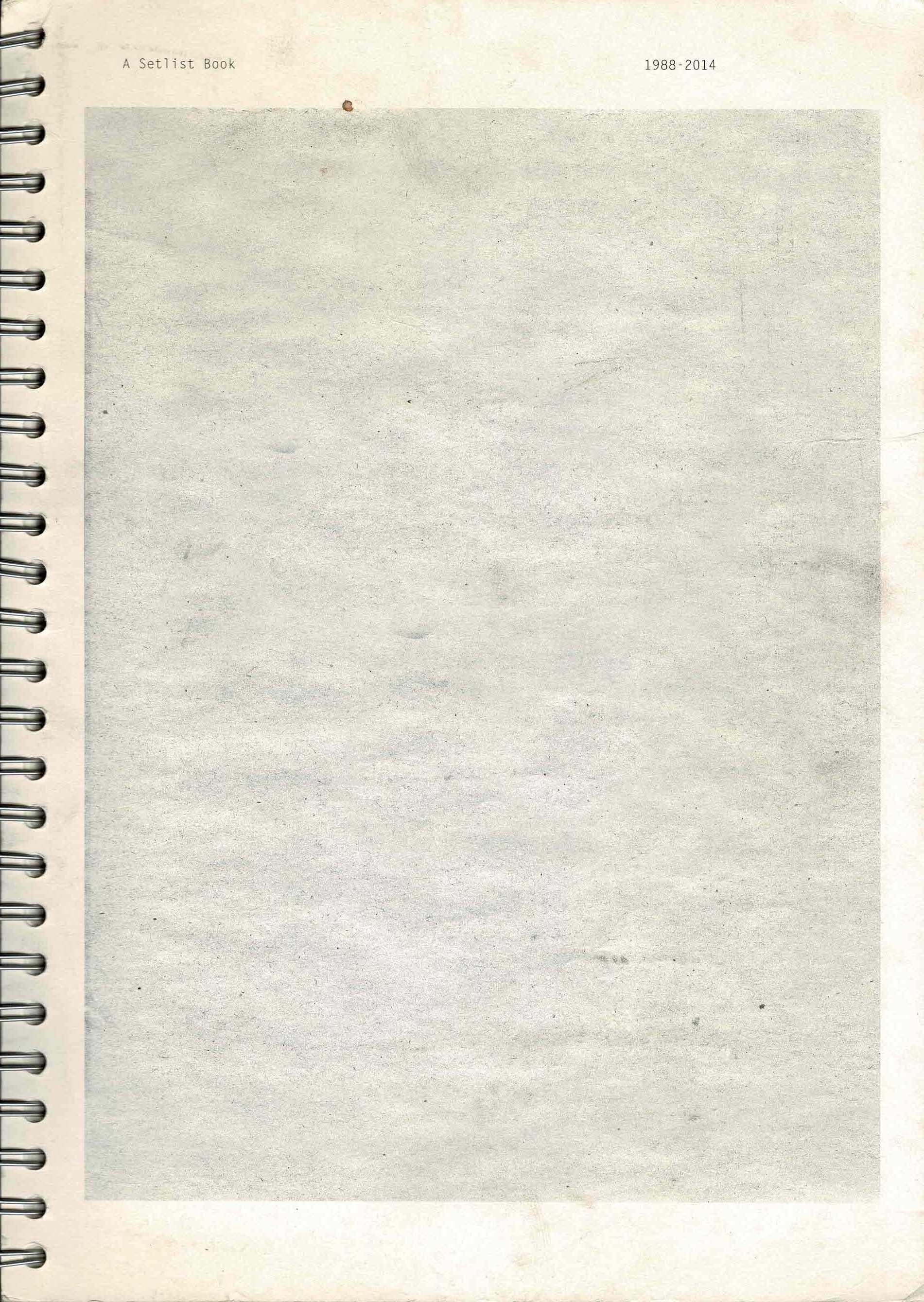 A Setlist Book 1988 - 2014 - 2014