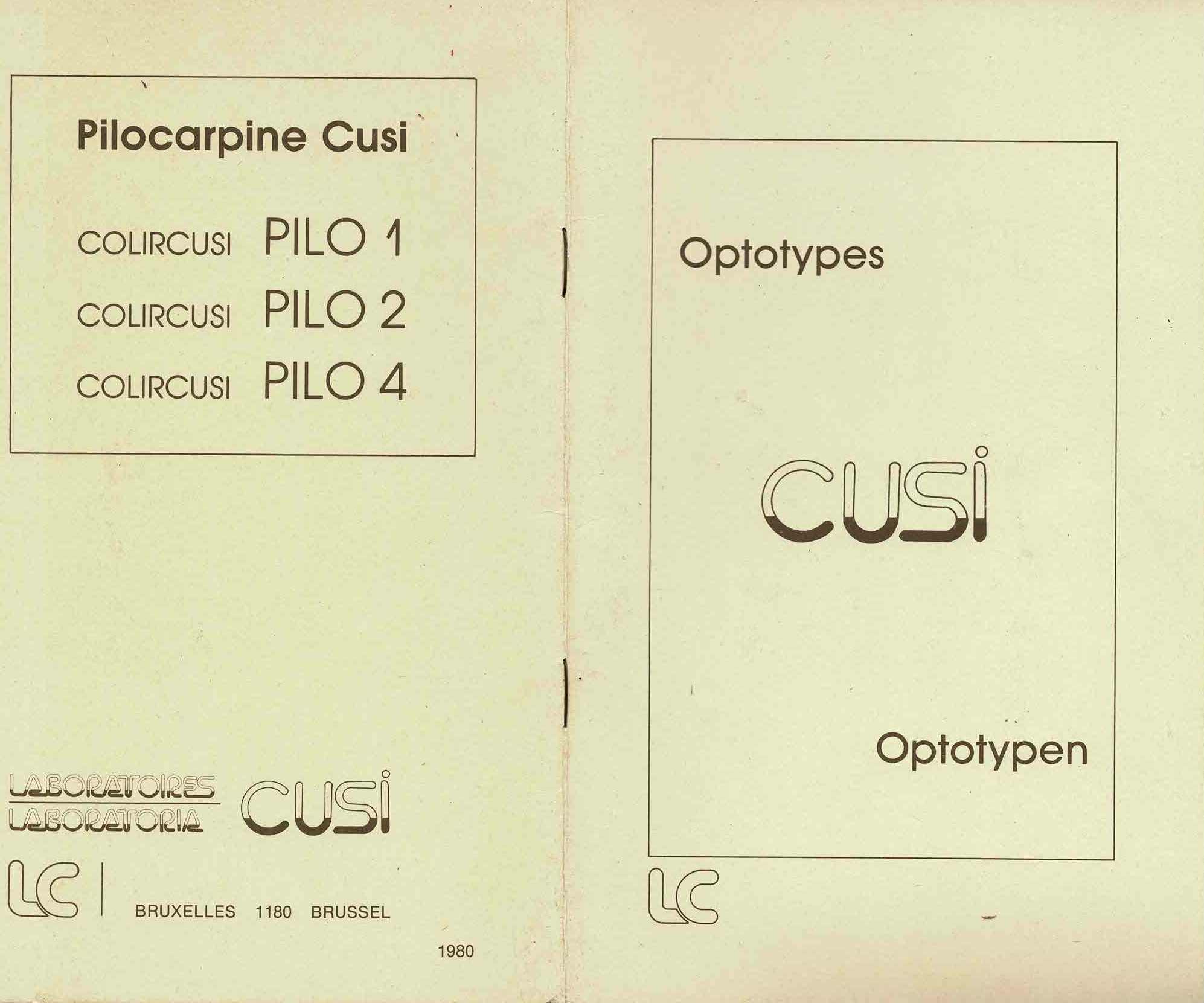Optotypes/Optotypen - 1980