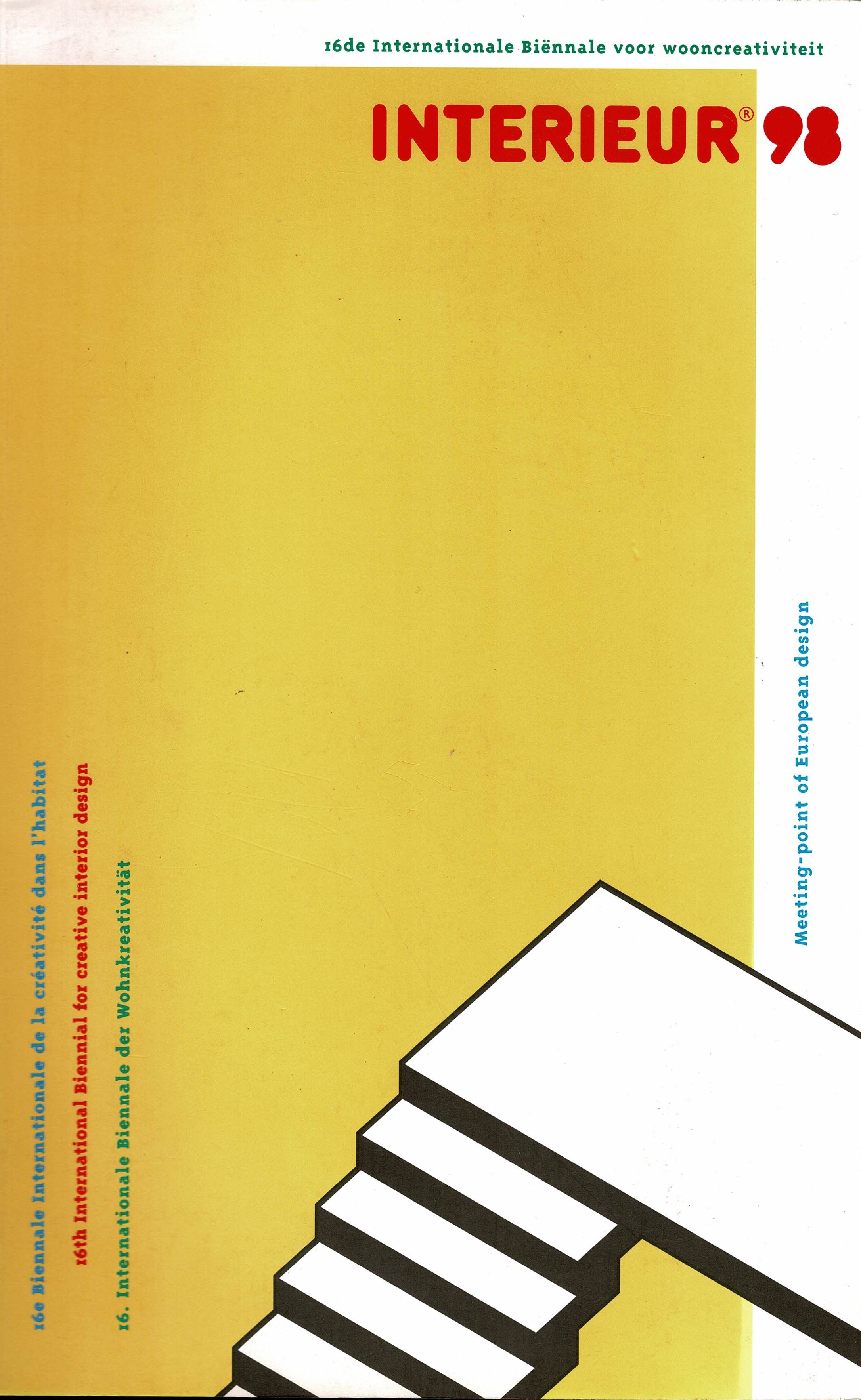Interieur 98 : 16e internationale biënnale van woonkreativiteit - 1998