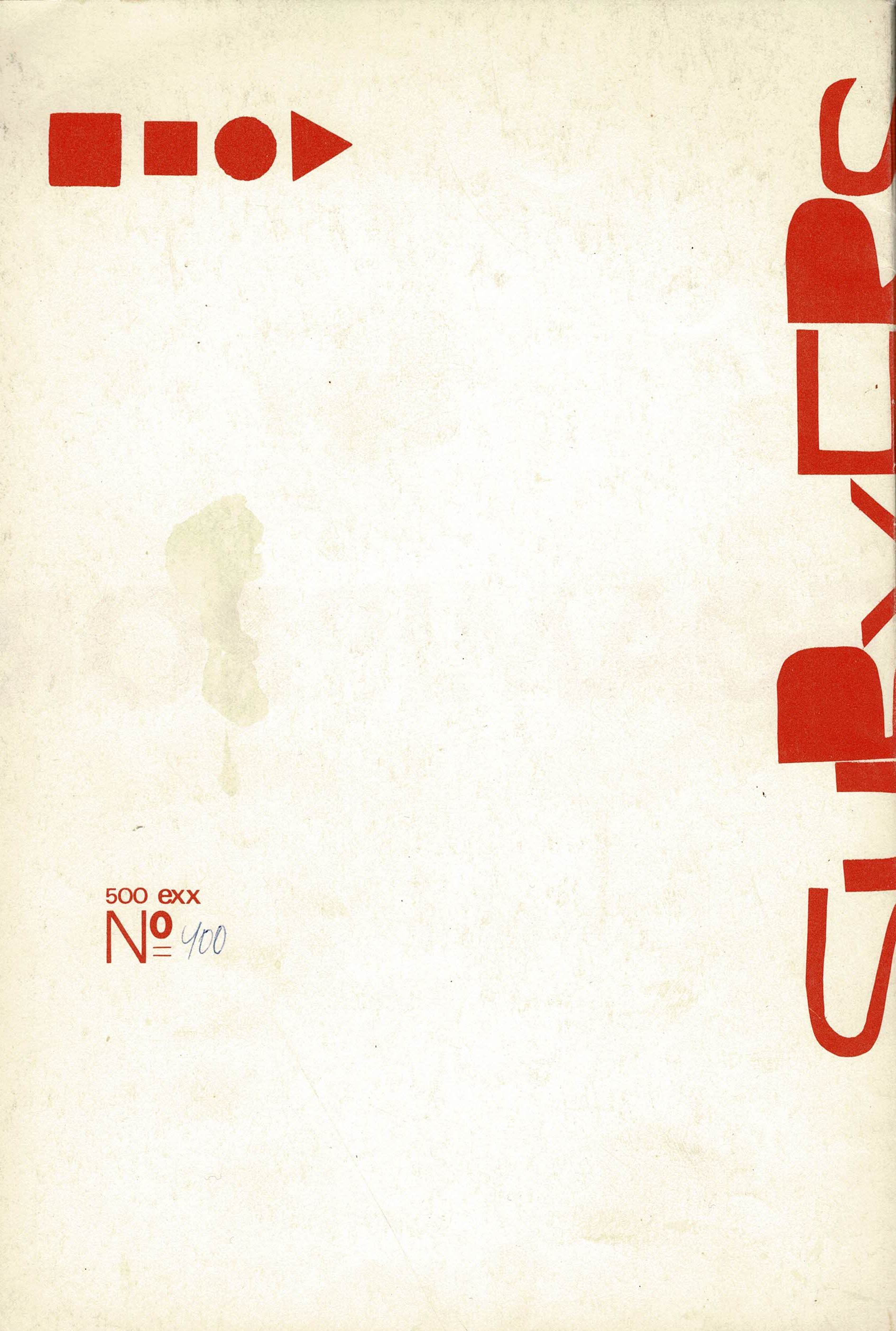 SUBVERS 1: tijdschrift voor [onder meer] konkrete pöezie - 1970