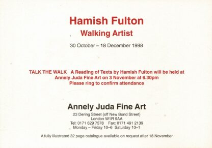 Hamish Fulton - Walking artist - 1998 - Image 3
