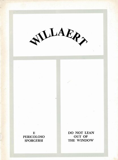 Joseph Willaert - E Perricolosi Sporgersi / Do Not Lean Out Of The Window - 1976