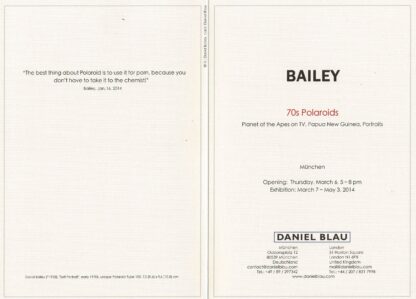 David Bailey - 70s Polaroids invitation - 2014 - Image 2