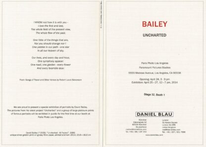 David Bailey - Uncharted invitation - 2014 - Image 2