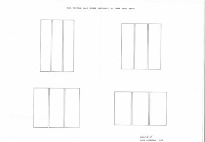 art & project Alan Charlton Bulletin 101- 1977 - Image 2