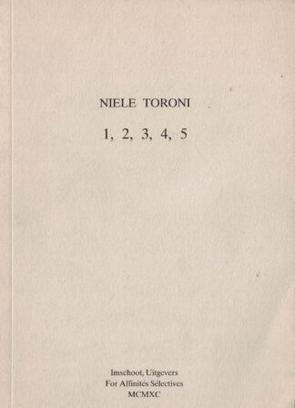 Niele Toroni - 1, 2, 3, 4, 5 prétexte à un livre d'artiste - 1990