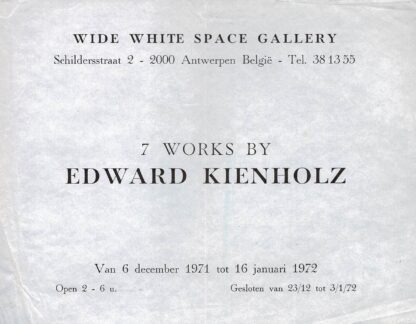 Wide White Space - 7 works by Edward Kienholz - 1972
