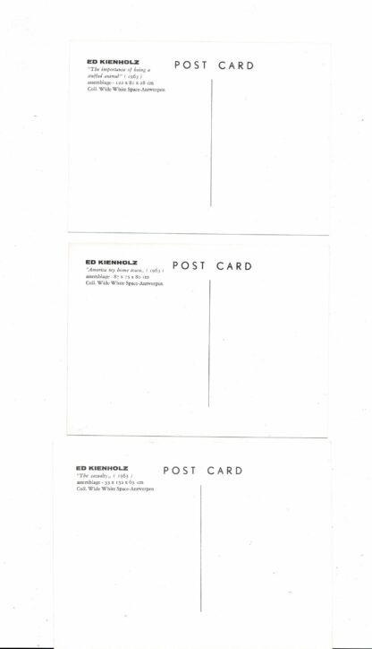 Wide White Space - Edward Kienholz 7 works by Edward Kienholz and three postcards- 1972 - Image 2