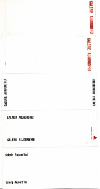 Galerie Aujourd'hui set of 7 invitation cards - 1964/1966