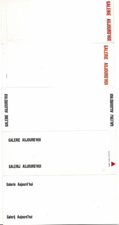 Galerie Aujourd'hui set of 7 invitation cards - 1964/1966
