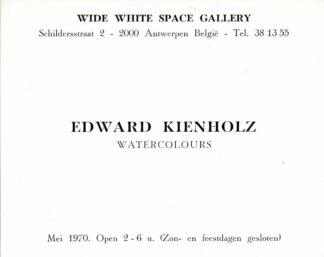 Wide White Space - Edward Kienholz Watercolours- 1970