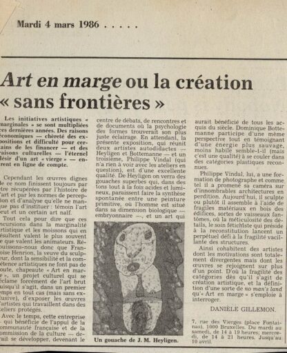 n° 1 Art en Marge - 1986 - Image 2