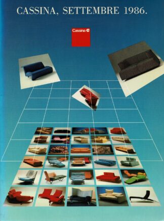 Cassina settembre 1986 Catalogue - 1986
