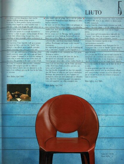Cassina. The Leathers. I Cuoi. Die Leder. Les Cuirs. - 1989 - Image 3