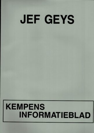 Jef Geys - Kempens informatieblad - 1991