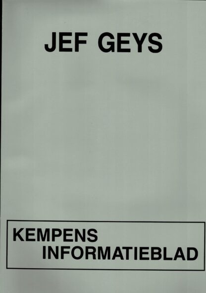 Jef Geys - Kempens informatieblad - 1991