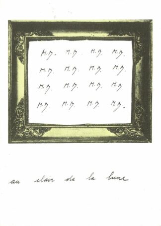 Marcel Broodthaers - Au clair de la lune - 1994