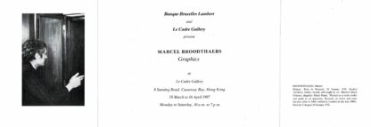 Marcel Broodthaers, Patrick Florizoone - Marcel Broodthaers Gedicht Poem Poeme - 1987 - Image 3