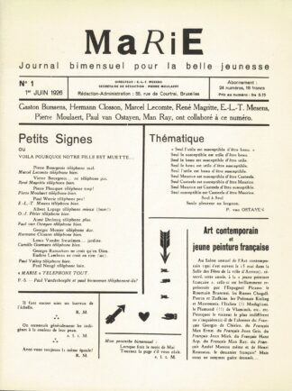 Marie Journal bimensuel pour le belle jeunesse - 1993