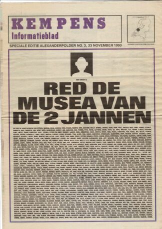 Kempens informatieblad: speciale editie: Alexanderpolder no 3, 23 november 1993: Red de musea van de 2 Jannen - 1993