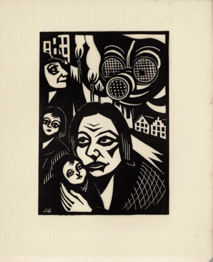 Jos Wils - Grotesken. Vijftien oorspronkelike lino's en een gehandtekende houtgravure - 1933 - Image 3