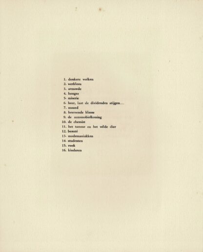 Jos Wils - Grotesken. Vijftien oorspronkelike lino's en een gehandtekende houtgravure - 1933 - Image 19