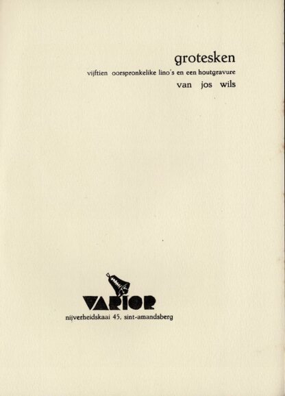Jos Wils - Grotesken. Vijftien oorspronkelike lino's en een gehandtekende houtgravure - 1933 - Image 2