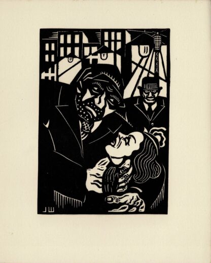 Jos Wils - Grotesken. Vijftien oorspronkelike lino's en een gehandtekende houtgravure - 1933 - Image 9