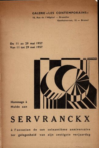 Victor Servranckx - Hommage à Hulde aan Servranckx. Galerie Les Contemporains. - 1957