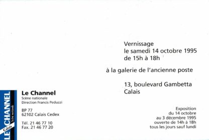 Marthe Wéry à la galerie de l'ancienne poste 1995 invitation - 1995 - Image 2