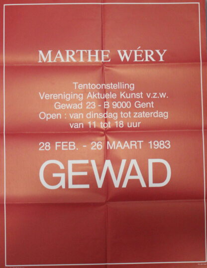 Marthe Wéry GEWAD 1983 poster - 1983