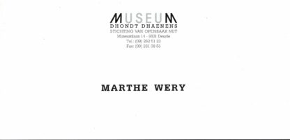 Marthe Wéry Museum Dhondt-Dhaenens 1995 invitation - 1995