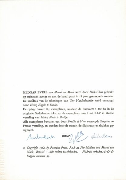 Marcel van Maele/Guy Vandenbranden - Medgar Evers te Jackson vermoord - 1964 - Image 3