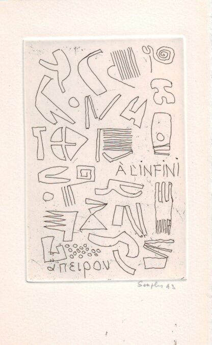 Michel Seuphor  - Solfège suivi de L'esprit est en croisière Avec une gravure de l'auteur - 1997 - Image 2