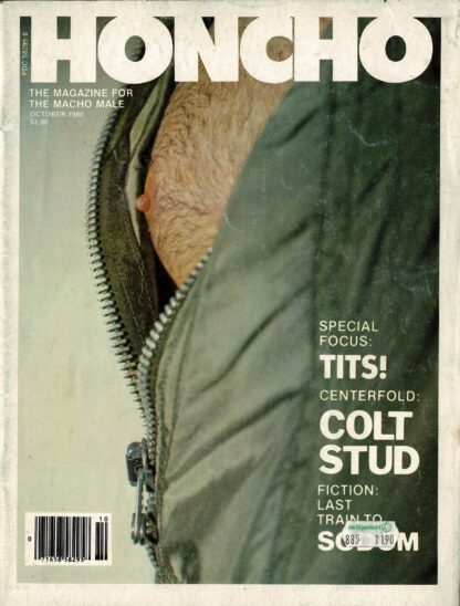 Honcho: the magazine for the macho male. Volume 3, number 5, October 1980.