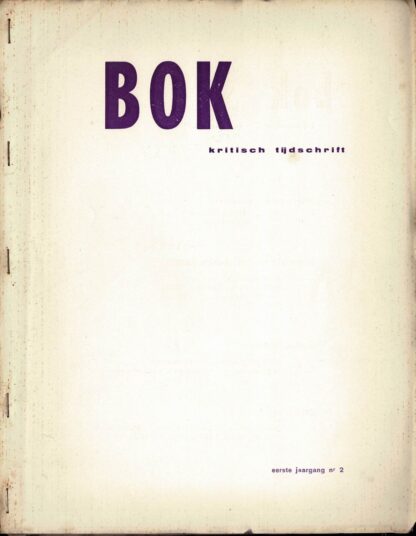 BOK Kritisch maandblad. Eerste jaargang. 1 - 10 (compleet) - 1963/1964 - Image 3