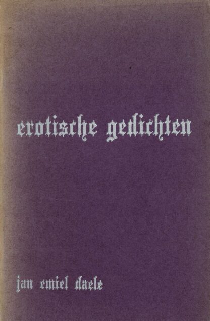 Jan Emiel Daele - Erotische gedichten - 1971