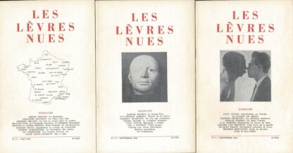 Les Lèvres Nues Revue trimestrielle N° 1 Avril 1954 - N° 10/12 1958 - 1954/1958 - Image 3