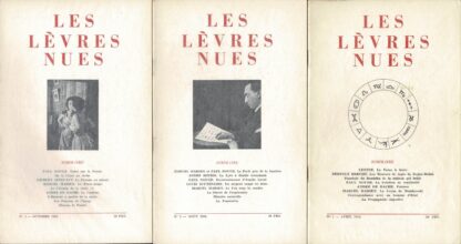Les Lèvres Nues Revue trimestrielle N° 1 Avril 1954 - N° 10/12 1958 - 1954/1958 - Image 5