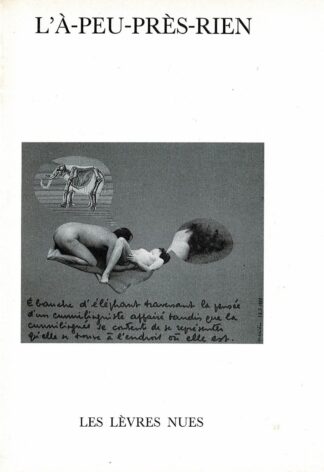 Les Lèvres Nues: Marcel Mariën - L'à-peu-près-rien - 1988