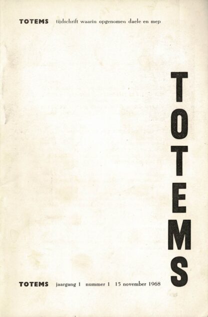 Totems - tijdschrift waarin opgenomen daele en Mep. - 1968/1970 - Image 2