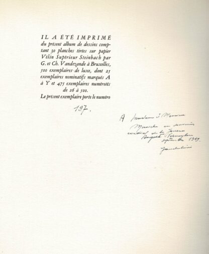 Fernand Toussaint van Boelaere - Janchelevici : Dessins - 1946 - Image 2